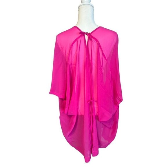 Boho L'Agent by Agent Provocateur Women's Bathing Suit Cover Up Bright Pink - Picture 6 of 7